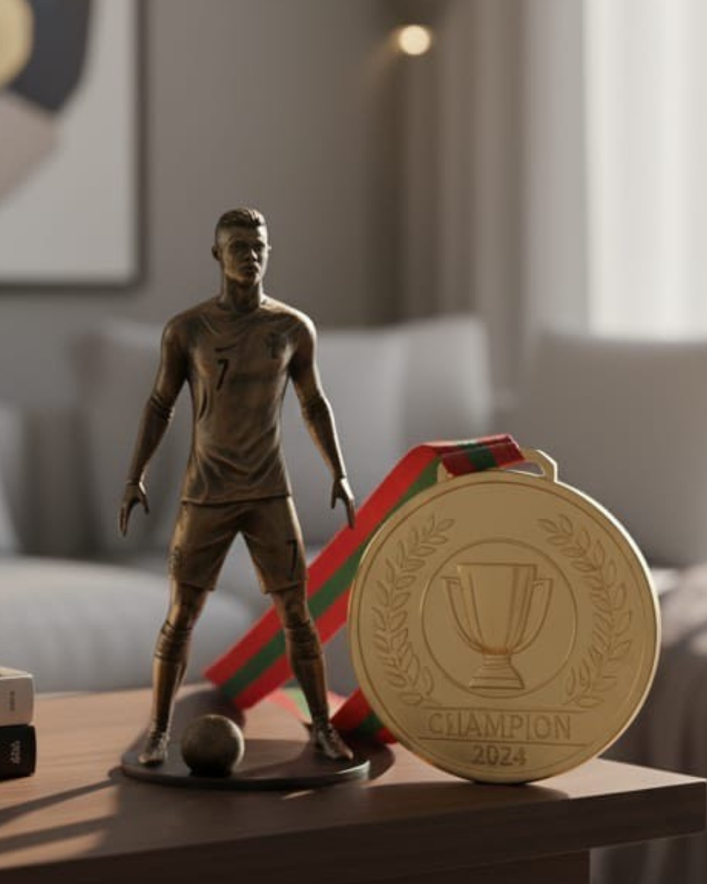 Football Player Resin Figure – Ronaldo PG Edition – Premium Sports Action Figure for Fans, Kids & Collectors – Detailed Design, Ideal for Display & Gifting